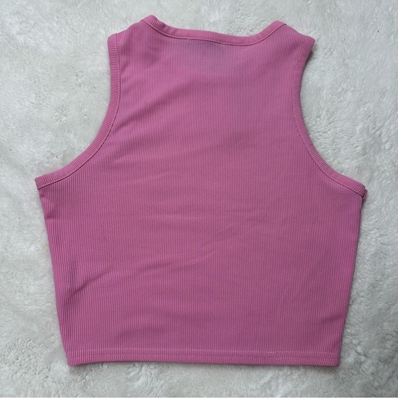 NWT Pretty Little Thing Rib Racer Neck Vest - Picture 4 of 5